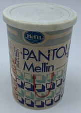 Vintage Empty Mellin Blue Pantolac Tin Box Powdered Milk 70s