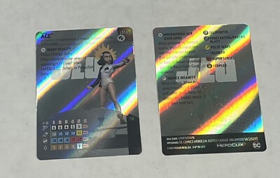 DC Heroclix Royal Flush Gang OP L058 Ace Legacy Card + DC-102.1 Ten Team Up Card