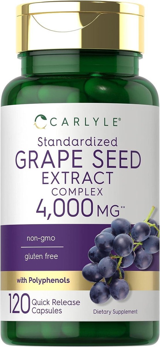 Grape Seed Extract 4,000 Mg Max Strength Antioxidant Immune