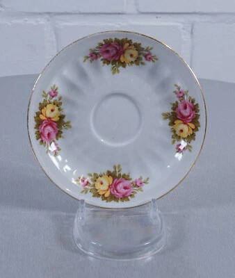 Seltmann Weiden Porzellan Unterteller Barock bunte Blume Vintage - Bild 1 von 2