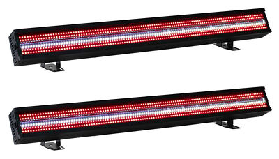 (2) American DJ Jolt Bar FXIP RGB SMD LED DMX Strobe/Blinder/Wash Strip Lights