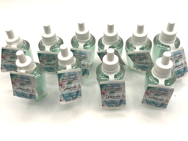x10 Bath & Body Works Seaside Mist Wallflower Refill Bulb Lot
