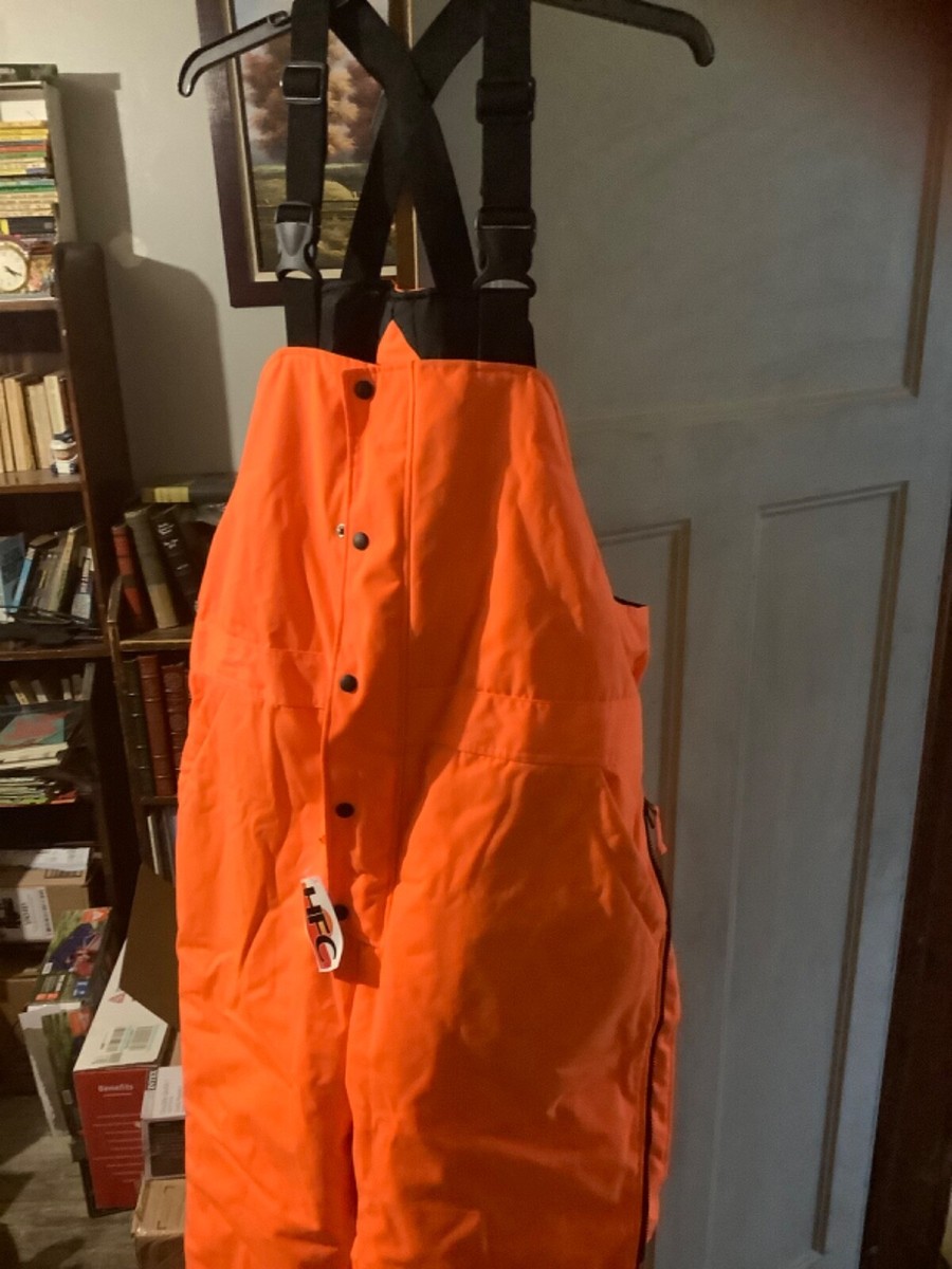 HFC Equipment Blaze Orange Hunting Lined Jacket and Bibs Size XL