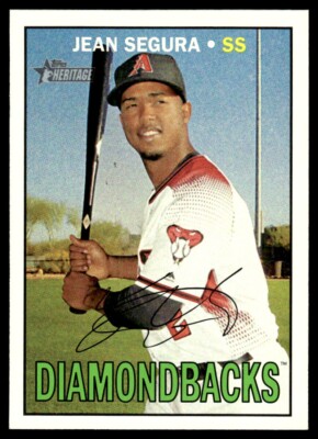 2016 Topps Heritage Jean Segura Arizona Diamondbacks #628 Red Back /10