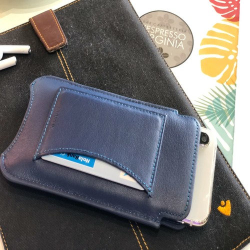 IPHONE 13 Pro Étui Bleu Nappa Cuir NueVue Désinfectantes Germe Killing Fenêtre - Photo 5 sur 7