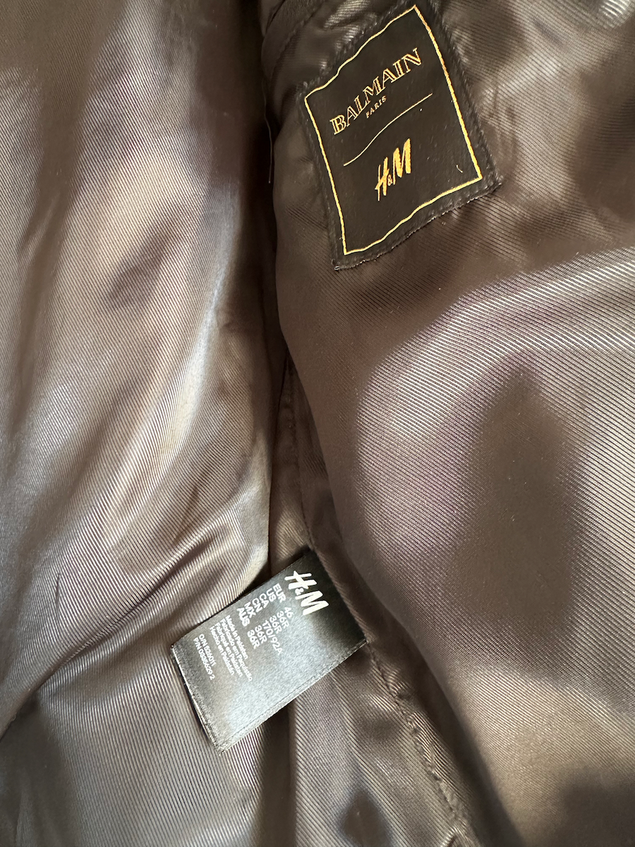 Balmain X H&M Limited Edition Leather Jacket 46/36R | eBay Balmain X H&M Limited Edition Leather Jacket 46/36R | eBay