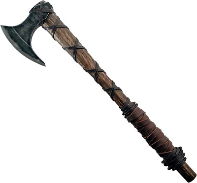 Viking Axe Handmade Carbon Steel Ragnar Lothbrok Hunting Battle Ready Axe Gift F