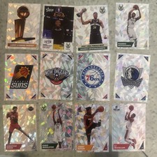 125 2021 Panini NBA Sticker Collection Cracked Ice Sticker Lot Curry Luka & More