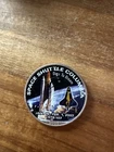2003 Space Shuttle Columbia Colorized Silver Eagle Coin, US 1 oz .999 Silver