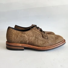 Tricker's Robert Derby Shoes Brown Suede Dainite Sole Size 10.5 US 9.5 UK NEW