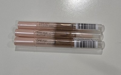 3 x MAYBELLINE * DREAM LUMI TOUCH HIGHLIGHTING CONCEALER * 50 MEDIUM DEEP * NEW