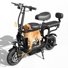 EILLEO Electric Scooter Seat for Adults 750W Motor 18.75mph 20Mile W/ Pet Basket
