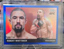 2025 Topps Chrome UFC - 1955 Topps Robert Whittaker #55T-10 Blue Refractor /150