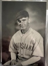 Foto de prensa de béisbol de Joe Andee Louisiana de colección consecutiva sin bateadores