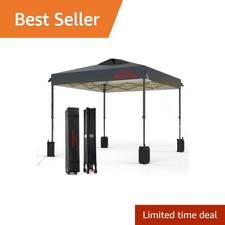 Benass 10x10 Pop Up Canopy Tent Gray
