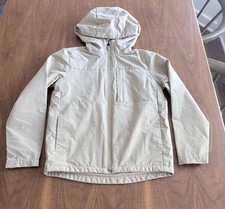 Gap Kids Jacket Hooded water-resistant mesh lining Size M 8-9 Beige