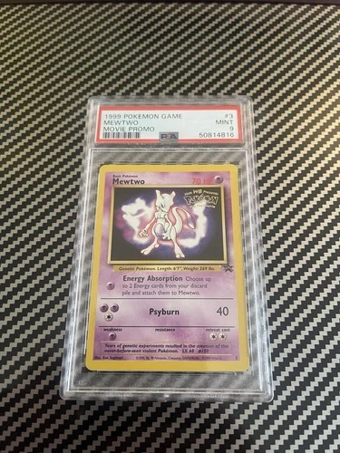 1999 Pokémon TCG Mewtwo Movie Promo PSA 9 Wotc Promo #3