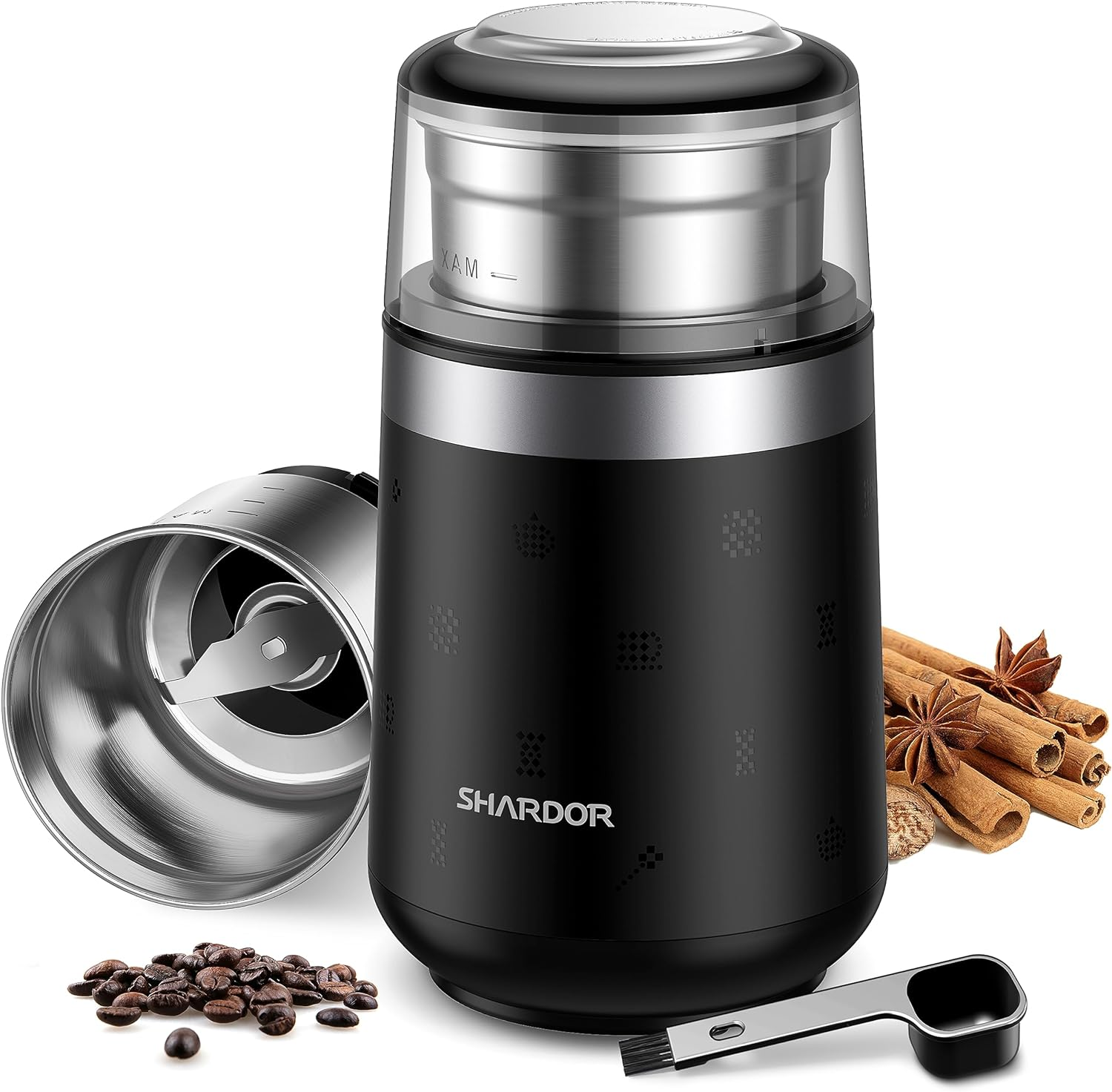 Super Silent Coffee Grinder, Herb, Spice, Electric Coffee Bean & Espresso Grinde