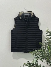 Moose Knuckles Hooded Puffer Vest Premium Lightweight Down Zip-Off Hood Men’s XL