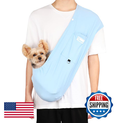 Yunpawpet Dog Sling Ice Silk Dog Slings For Small Dogs Up To 10 Lbs Breathable