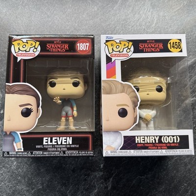 2x FUNKO POP! STRANGER THINGS - ELEVEN & HENRY - 1807 & 1458