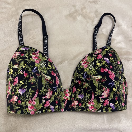 Victoria's Secret Very Sexy So Obsessed Wireless Push-Up Bra in a floral print.
