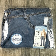Riders Jeans Womens 16W Slender Stretch Boot Cut 38x31 Light Wash Denim by Lee