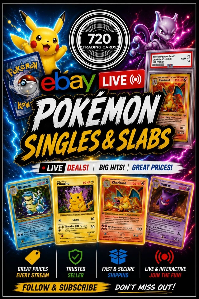 POKEMON SINGLES & SLABS