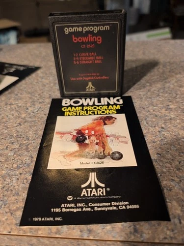 Atari 2600 Bowling with Manual Tested Combine Ship
