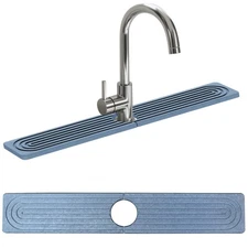 New Faucet Mat for Kitchen Sink 24"x4" Diatomite Stone Splash Guard Fast-Drying