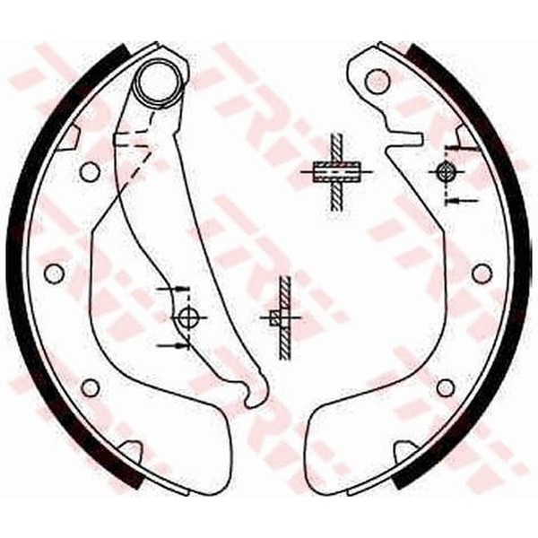 TRW GS8543 Bremsbackensatz-image