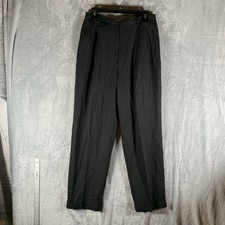VTG Lauren Ralph Lauren Polo Women's Dress Pants Wool Blend 12 Gray High Rise