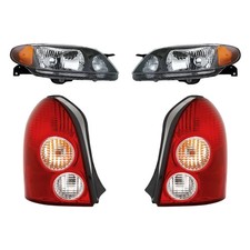 For Mazda Protege5 02-03 4-piece Kit Driver And Passenger Side Headlights For Mazda Protege5 02-03 4-piece Kit Driver And Passenger Side Headlights