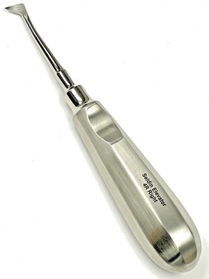 Set of 3 Dental Root Tip Pick Elevators, SELDIN 34S, Straight Tip 5 mm wide
