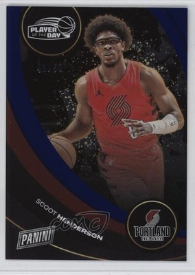 2024-25 Panini Player of the Day Blue /50 Scoot Henderson #43 0x4k