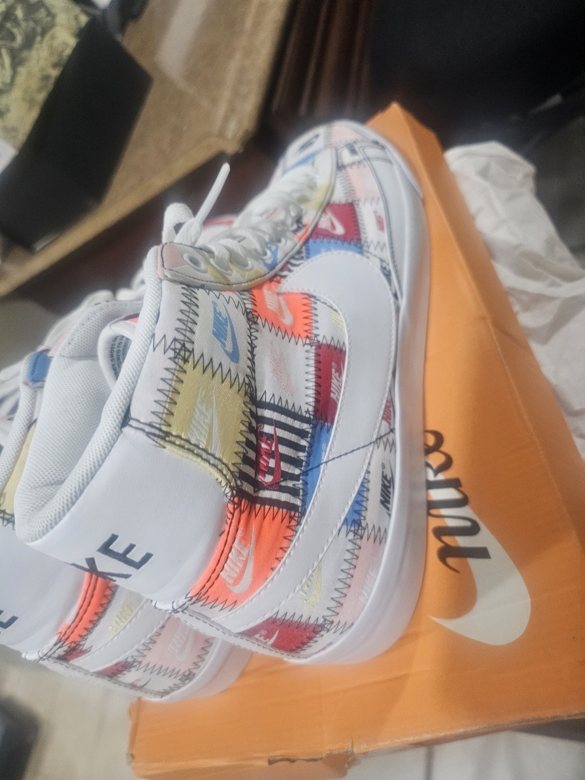 Size 13 Nike Blazer Mid Patchwork - image 7