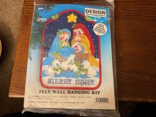 Design Works Crafts Felt Wall Hanging Kit. Silent Night Nativity. NIP. Sealed