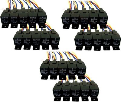 30 Absolute USA 12V 30/40 Amp SPDT Automotive Marine Bosch / Tyco Style 5 Pin