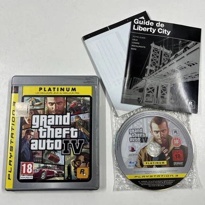 GTA IV grand theft auto 4 playstation 3 PS3 français complet carte notice - Photo 1/3