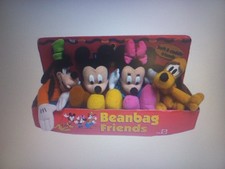 Mattel Mickey For Kids Plush Beanbag Friends Set In Original Box