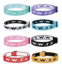 8pcs W.W.J.D.Bracelet Pack,Christian Bracelets,Faith Bracelet,Adjustable Webbing