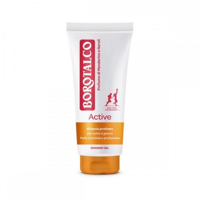 Borotalco Active Shower Gel Mandarin and Neroli Tube 200 ml 6.8 fl oz