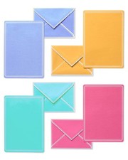 Pastel Stationery Sheets and Colored Envelopes 80-Count