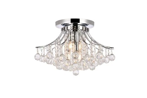 Elegant Lighting Toureg 19" 6 Light Royal Crystal Flush Mount - Picture 1 of 4
