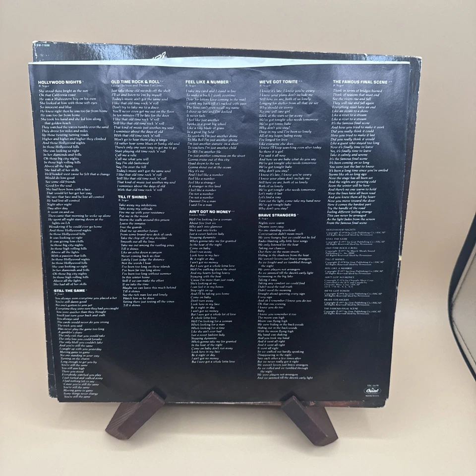 Bob Seger And The Silver Bullet Band Stranger In Town LP Vinyl Original Poster - Image 3 of 4