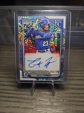ERICK TORRES 2024 BOWMAN CHROME 1ST SPECKLE ROYALS AUTO /299