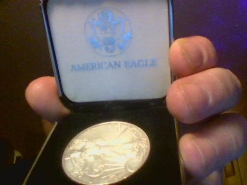 2002 U.S. American Silver Eagle Dollar $1 Uncirculated 1oz Littleton Packaging