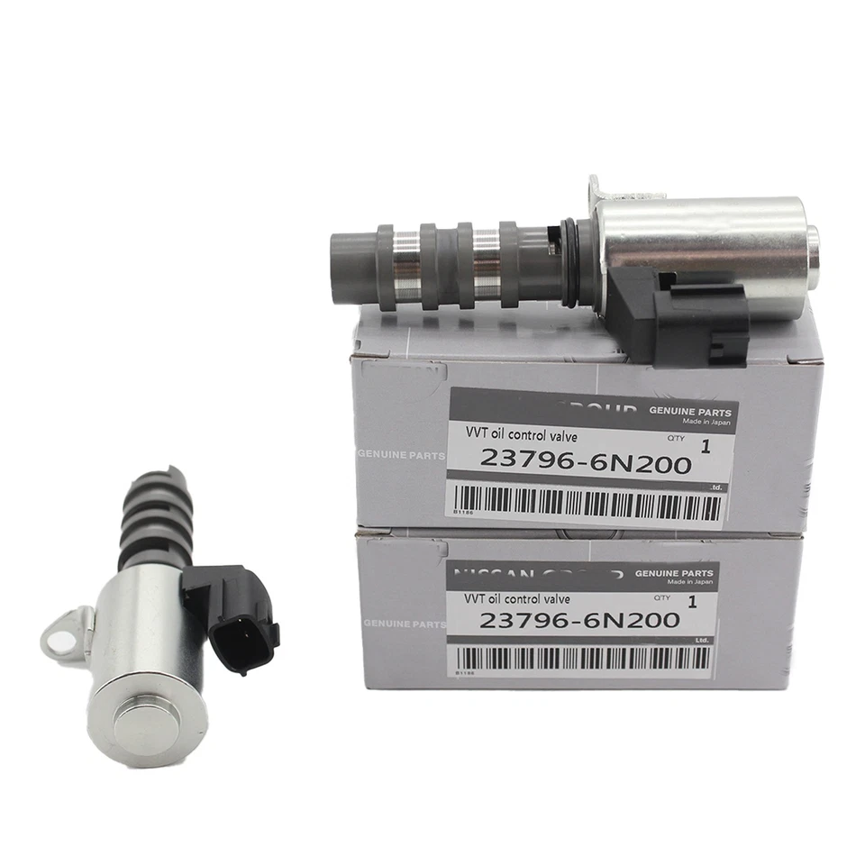 2X OEM 23796-6N200 for Nissan Titan Infiniti G37 VVT Variable Timing Solenoid - Imagem 2 de 4
