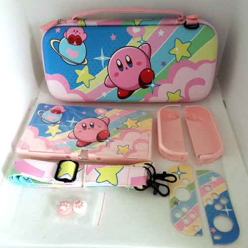 KIRBY Nintendo Switch Hard Carry Case with Accessories Pink NEW | eBay