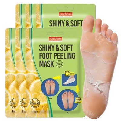 6-Pack Foot Peeling Mask - Exfoliating Callus Remover for Soft, Smooth Skin